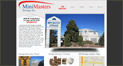 Desktop Screenshot of minimastersstorageinc.com